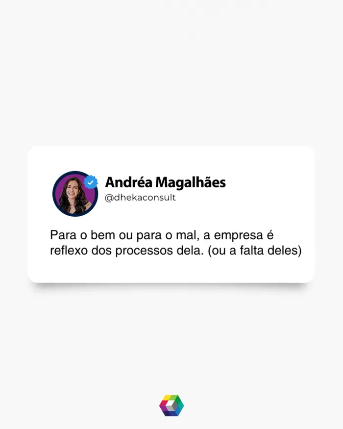 empresa é o reflexo dos processos